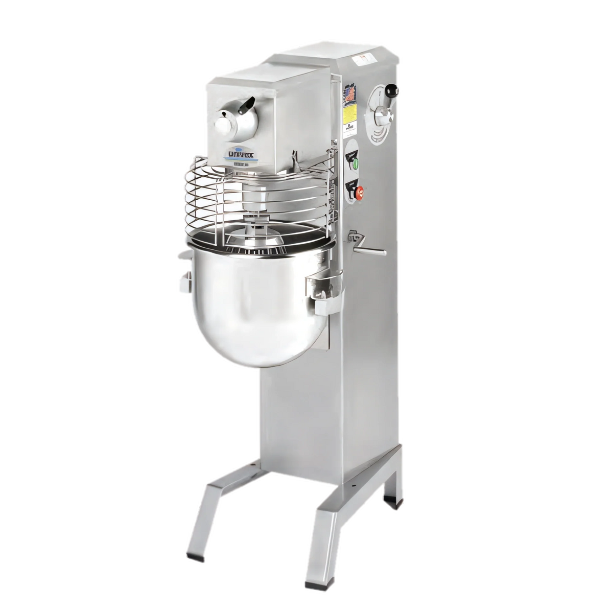Univex SRMF20 20-Quart Floor Planetary Mixer, Variable Speed, Removable Safety Guard, #12 Hub, 1/2 HP