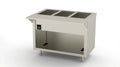 Duke Thurmaduke EW-3-CBPG 3-Well Electric Waterless Hot Food Unit, 46-Inch, Touch Screen, Open Storage Base