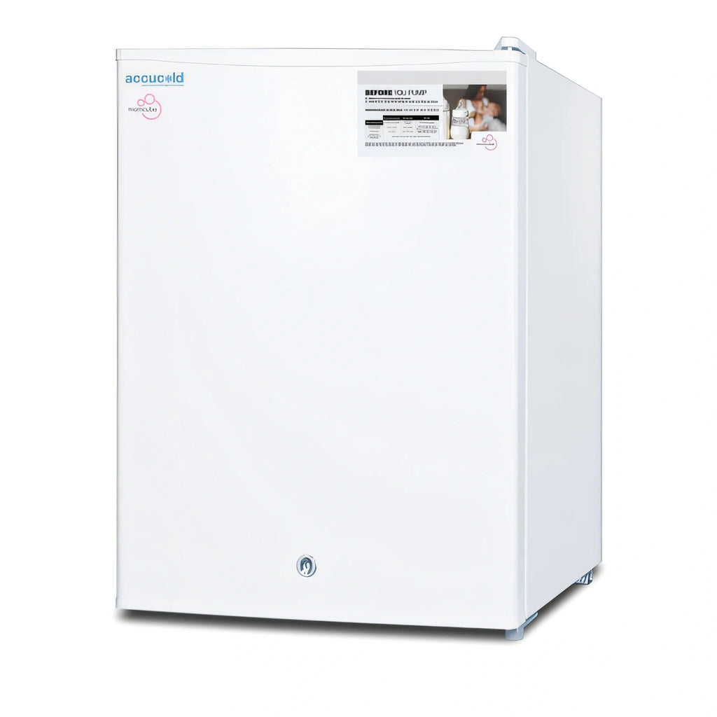 Summit Commercial Accucold® FS30LMC Countertop Breast Milk Freezer, 1.8 Cu. Ft., White, Locking Reversible Solid Door
