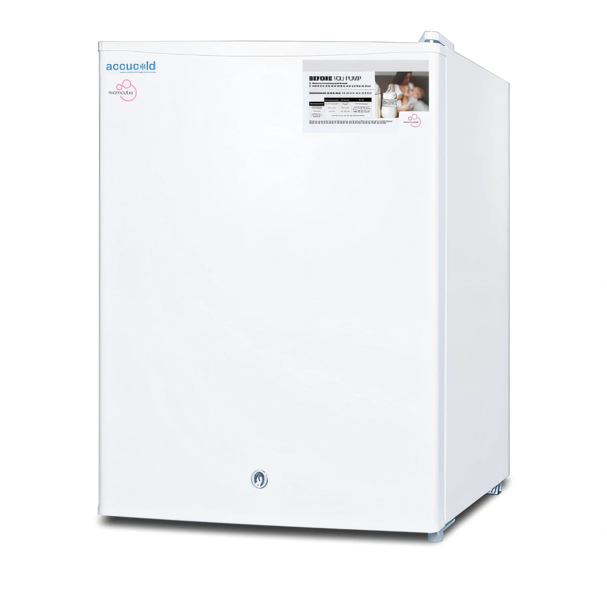 Summit Commercial Accucold® FS30LMC Countertop Breast Milk Freezer, 1.8 Cu. Ft., White, Locking Reversible Solid Door