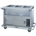 Duke Thurmaduke EP-5-CBSS 74-Inch 5-Well Full-Size Electric Mobile Steamtable with Sealed Wells and Enclosed Base
