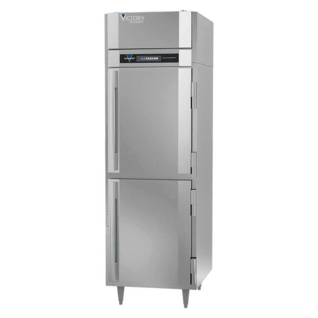 Victory Refrigeration UltraSpec™ FS-1D-S1-PT-HD-HC Pass-Thru Solid Half-Door Freezer, 1-Section, 23.7 Cu. Ft., Stainless Steel