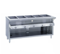 Duke Thurmaduke G-4-DLPG 60-Inch 4-Well Propane Gas Dry-Heat Steam Table with Enclosed Base and Open Undershelf