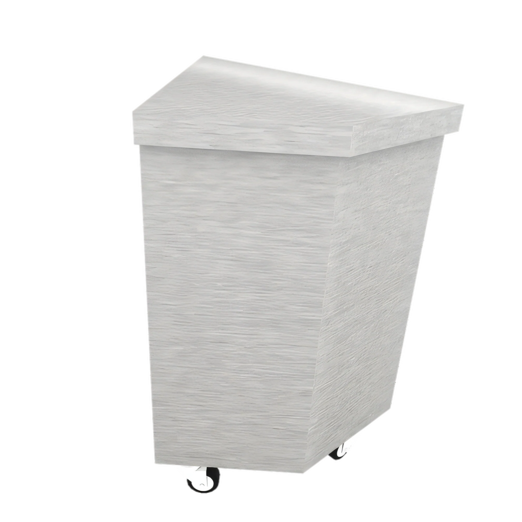 Duke Thurmaduke TTU-45PG 45° Mobile Corner Utility Station, 32-Inch Triangle, Stainless Steel Top, Enclosed Base
