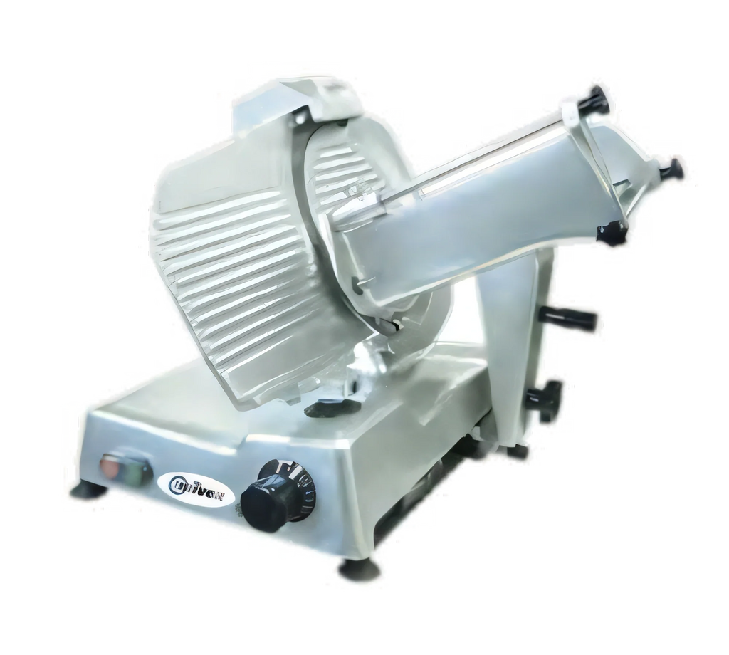 Univex 6612M 12-Inch Manual Gravity-Feed Commercial Slicer with Built-In Sharpener, Anodized Aluminum