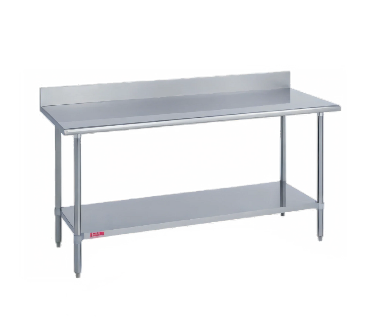 Duke 416-2496-5R 96 x 24-Inch 16-Gauge Stainless Steel Work Table with 5-Inch Riser and Galvanized Undershelf