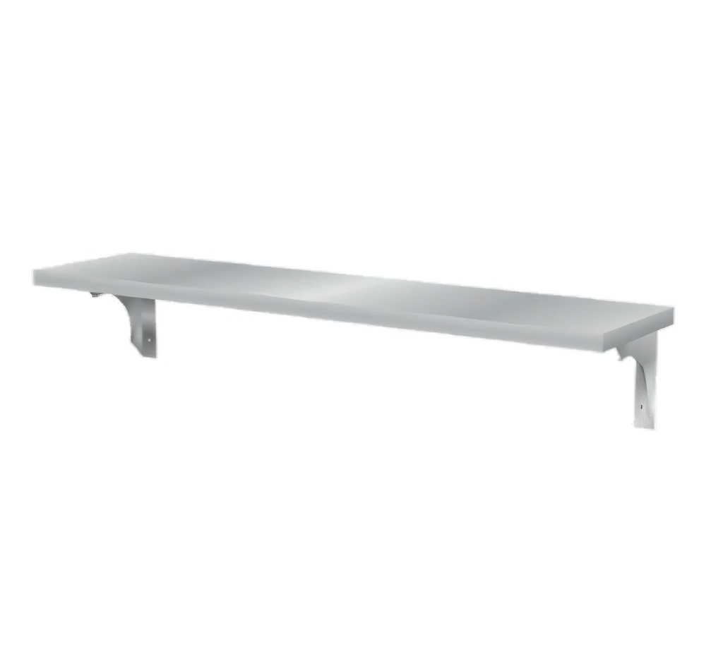 Duke 442-1S Commercial Stainless Steel Shelf/Cutting Board, 7-Inch Deep, 18-Gauge, Fixed Brackets