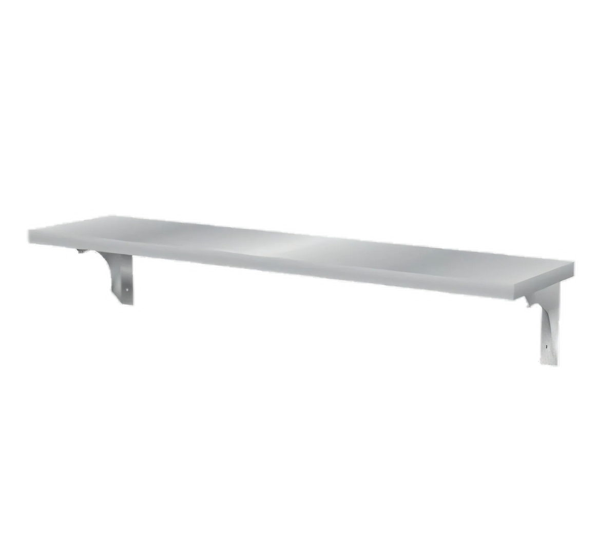 Duke 442-1S Commercial Stainless Steel Shelf/Cutting Board, 7-Inch Deep, 18-Gauge, Fixed Brackets