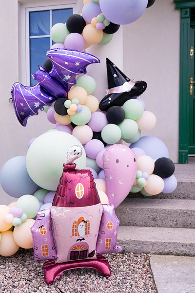 Pink Haunted House Balloon
