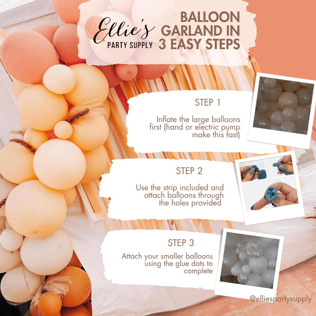 White Balloon Garland