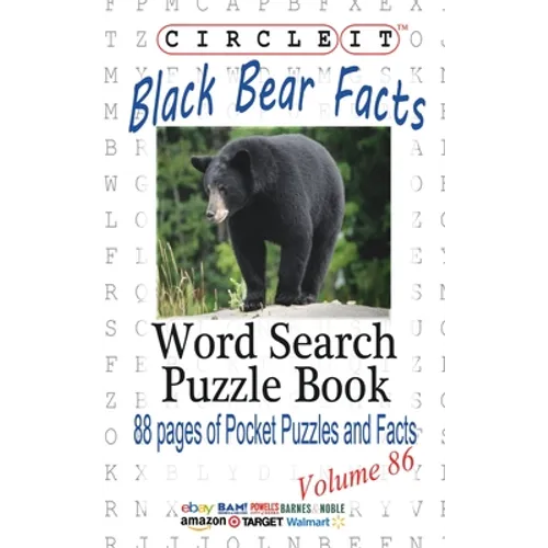 Circle It, Black Bear Facts, Word Search, Puzzle Book - Paperback