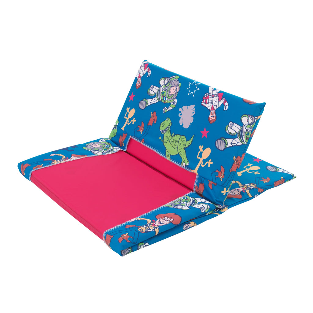 Toy Story Blue and Green Preschool Nap Pad Sheet