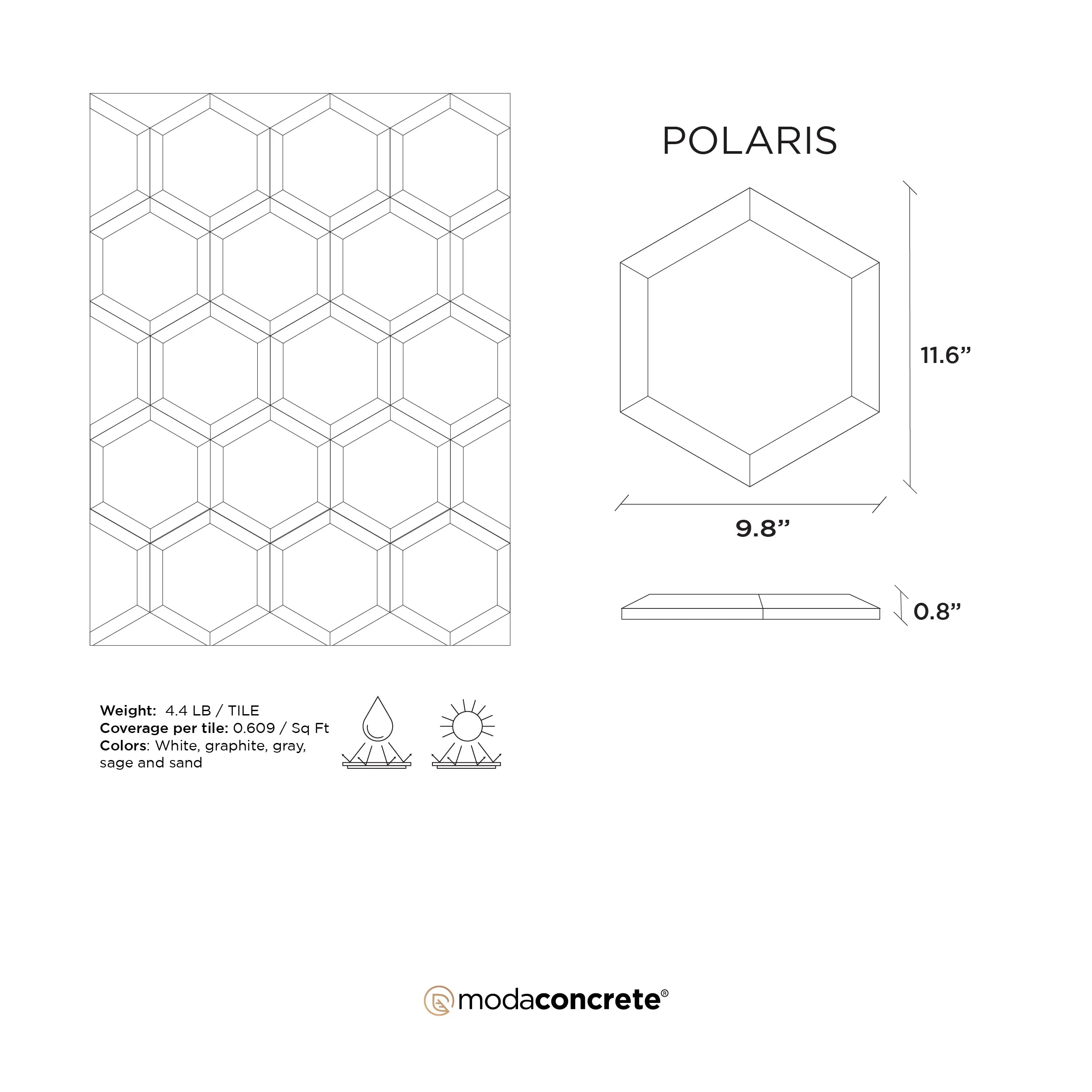 POLARIS Concrete Wall Tile