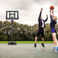 Portable Basketball Hoop with 4.6 to 10 Feet 10-Level Height Adjustable