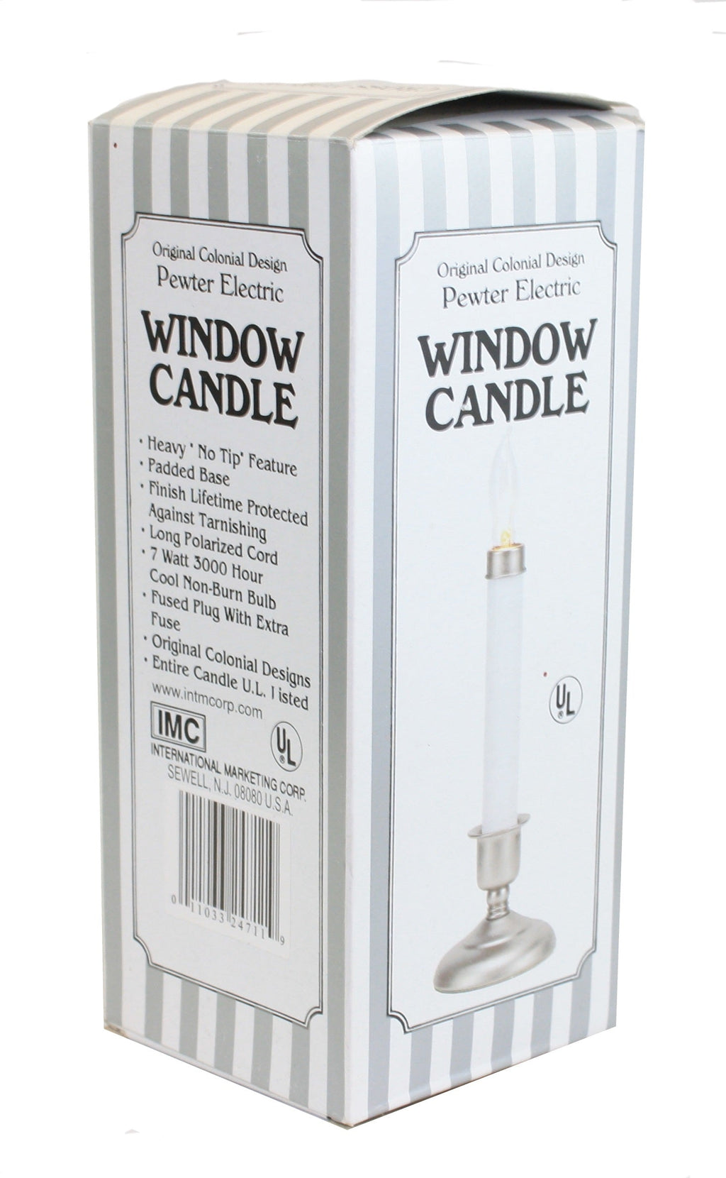 Cape Cod - Pewter Electric Sensor 9 Inch Window Candle