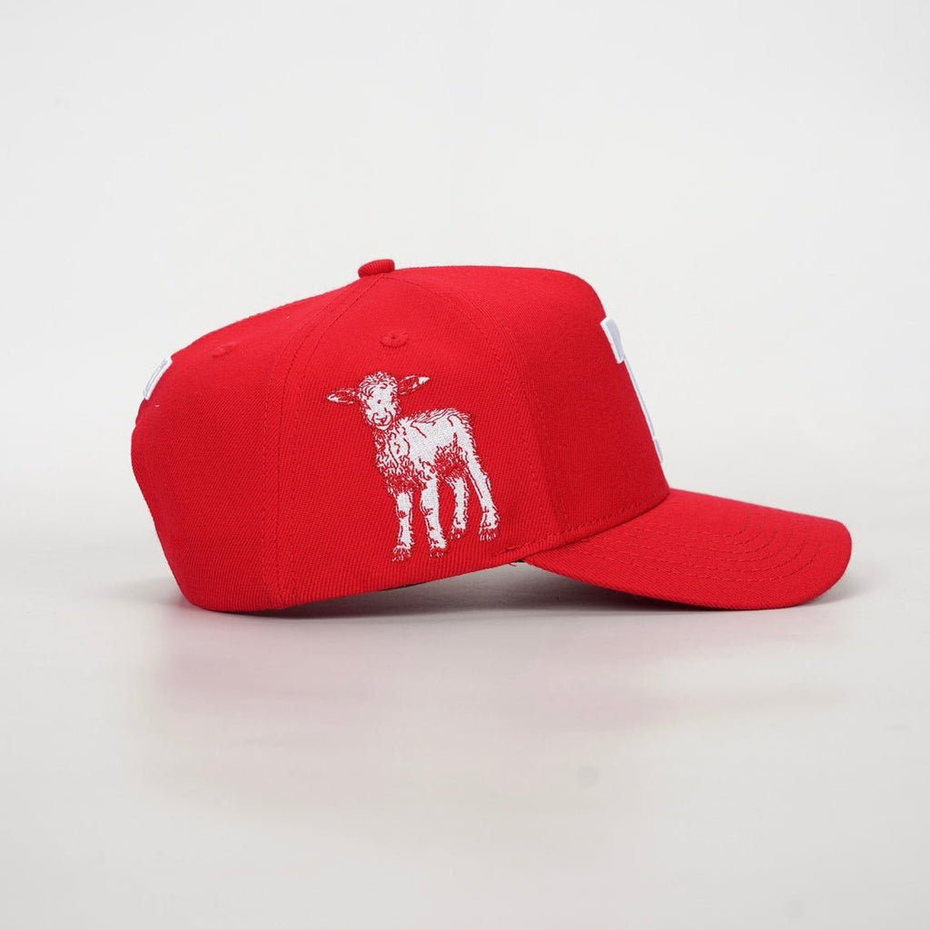 [PRE-ORDER - SHIPS BEGINNING OF AUGUST] ‘7’ Premium SnapBack - Red/White