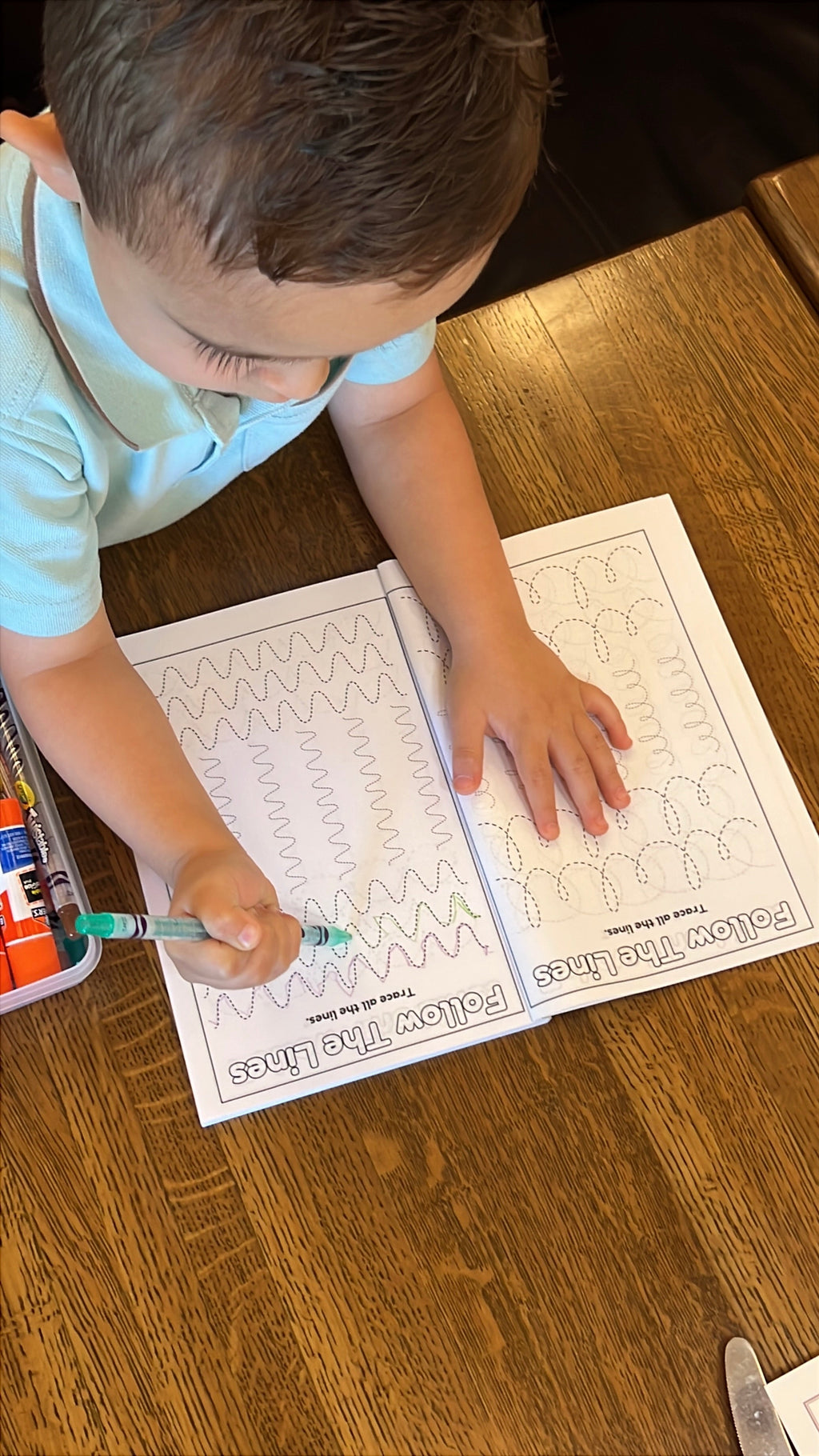Preschool Essentials Trace Lines, Colors, Shapes and Numbers Coloring Book