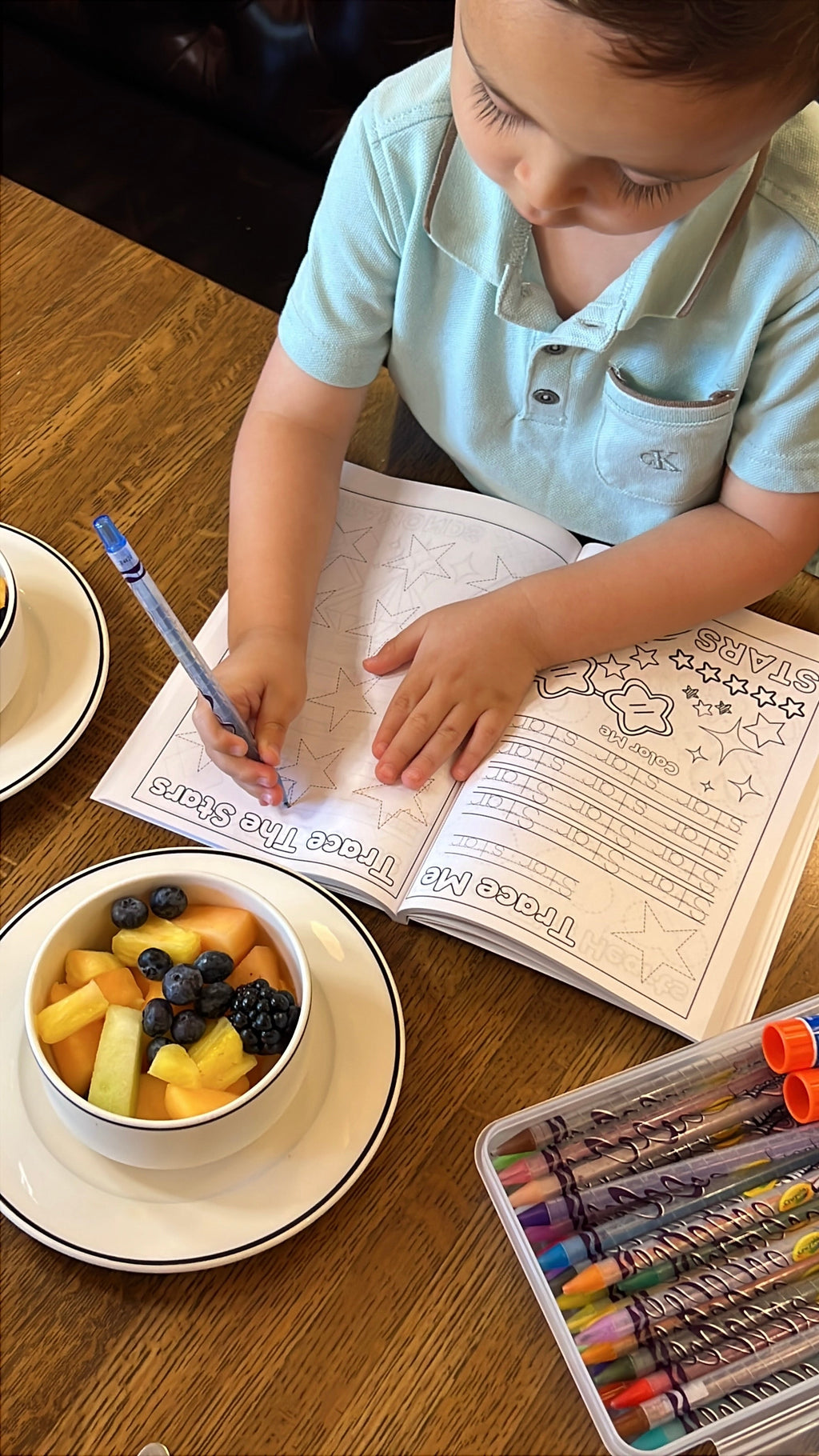 Preschool Essentials Trace Lines, Colors, Shapes and Numbers Coloring Book