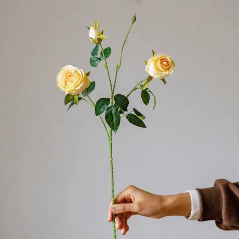 Vintage Garden Rose Stem – 25"