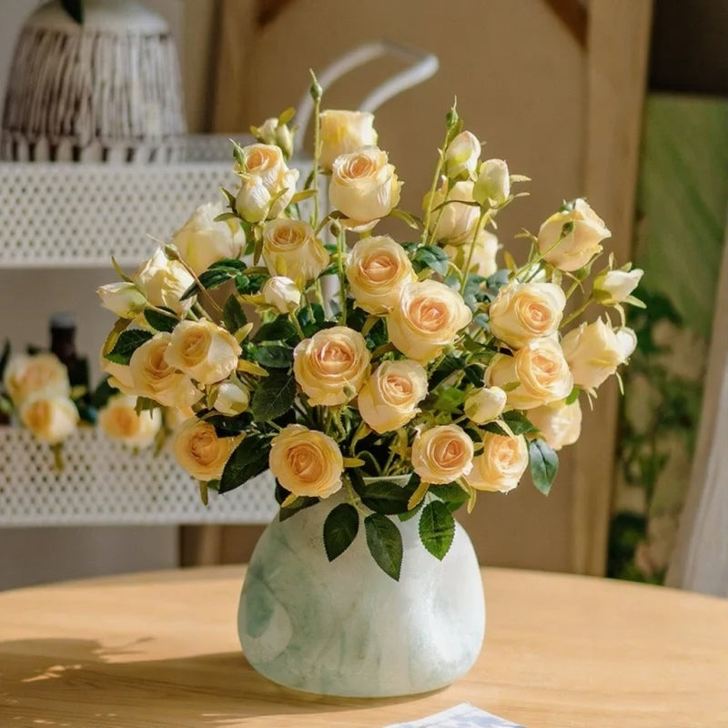 Vintage Garden Rose Stem – 25"