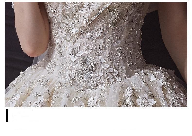 Luxury Wedding Dress Sweetheart Bridal Gown EDW234