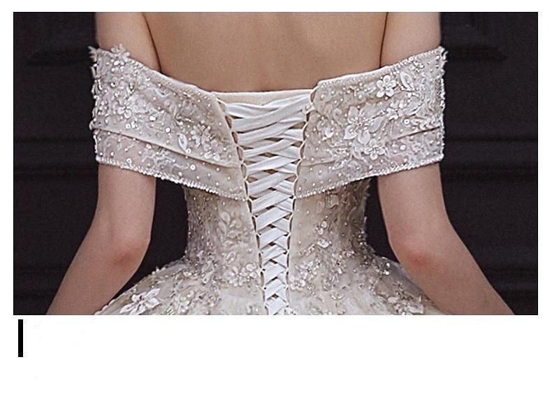 Luxury Wedding Dress Sweetheart Bridal Gown EDW234