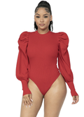 Puff Sleeve Knit Bodysuit