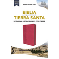 Rvr60, Santa Biblia, Tierra Santa, Letra Grande, Leathersoft, Fucsia, Con Cierre, Palabras de Jesús En Rojo, Comfort Print - Imitation Leather