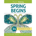 Spring Begins: Coloring Book for Adults - Paperback