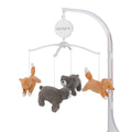 Woodland Friends Brown and Orange Fox and Bear Musical Mobile