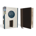 Niv, Giant Print Compact Bible, Leathersoft, Black, Red Letter Edition, Comfort Print - Imitation Leather
