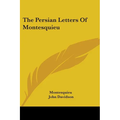 The Persian Letters Of Montesquieu - Paperback