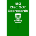 100 Disc Golf Scorecards: Disc Golf Scorebook (green) - Paperback