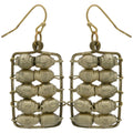 Quazi Golden Abacus Earrings