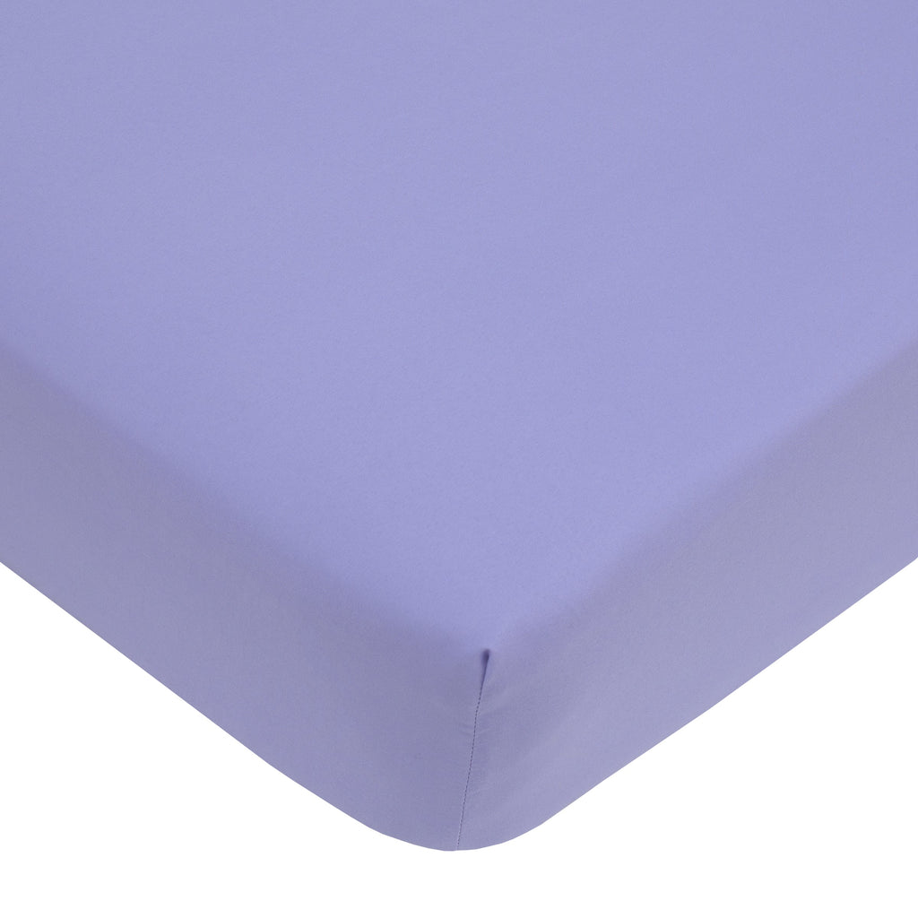 Not Quiet Narwhal Make A Splash Blue and Lavender, Unicorn Kelp, and Friends 4 Piece Toddler Bed Set - Comforter, Fitted Bottom Sheet, Flat Top Sheet, and Reversible Pillowcase