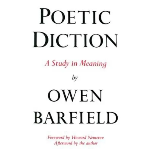 Poetic Diction: A Study in Meaning - Paperback