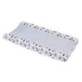 Arctic Adventure Light Blue, White, Navy and Taupe Whales, Penguins, Walrus and Otters Super Soft Contoured Changing Pad Cover