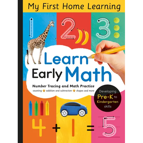 Learn Early Math - Number Tracing and Math Practice: Pencil Control, Number Formation, Line Tracing and More for Ages 3 and Up - Paperback