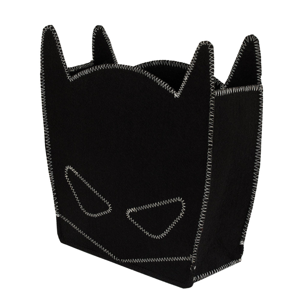 Batman Shaped Felt Nursery Black Storage