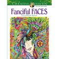 Creative Haven Fanciful Faces Coloring Book - Paperback