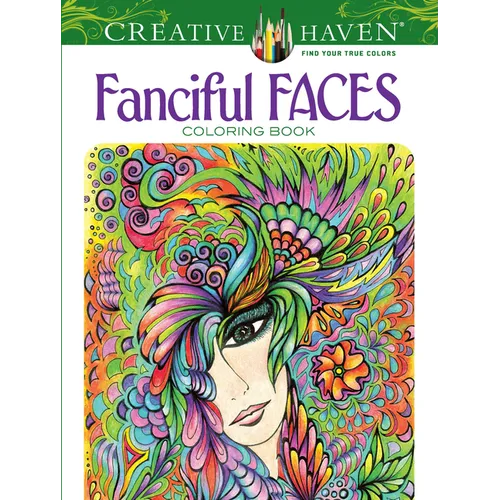 Creative Haven Fanciful Faces Coloring Book - Paperback