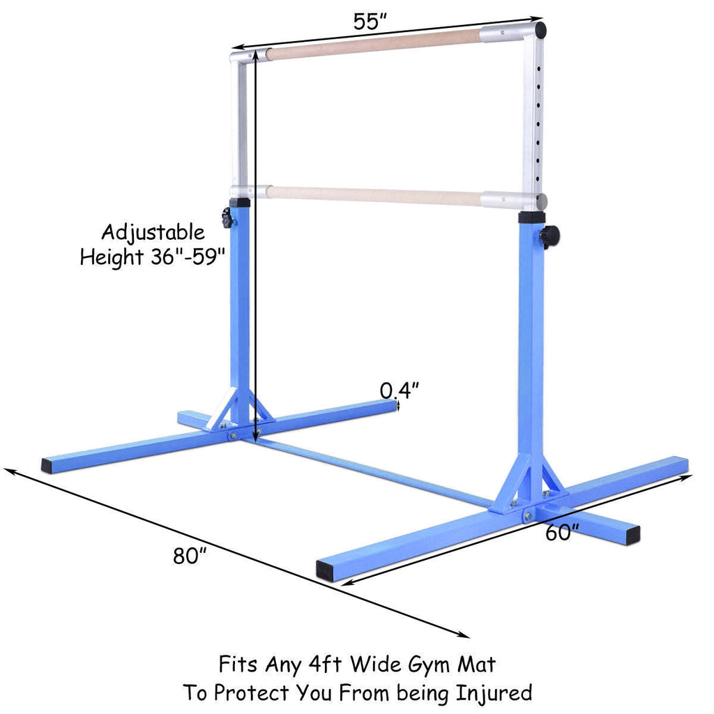 Adjustable Gymnastics Horizontal Bar for Kids