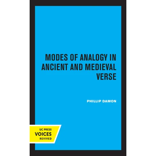 Modes of Analogy in Ancient and Medieval Verse: Volume 15 - Paperback