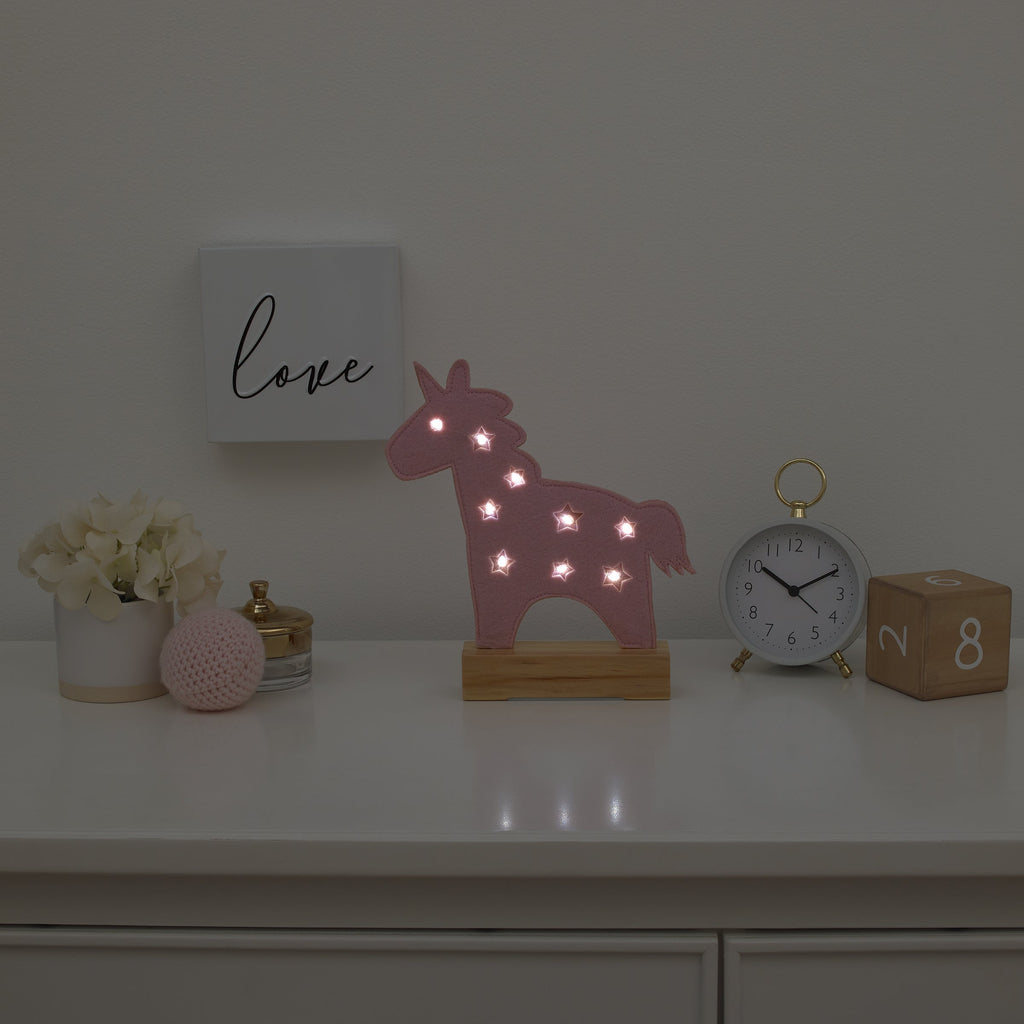 Pink Unicorn Lighted Nursery Decor