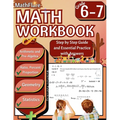 MathFlare - Math Workbook 6th and 7th Grade: Math Workbook Grade 6-7: Integers, Foundations of Arithmetic, Pre-Algebra, Ratio and Proportion, Percenta - Paperback