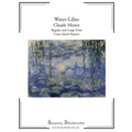 Water-Lilies Cross Stitch Pattern - Claude Monet: Regular and Large Print Cross Stitch Pattern - Paperback