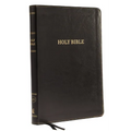 KJV, Thinline Bible, Large Print, Imitation Leather, Black, Indexed, Red Letter Edition - Imitation Leather