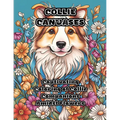 Collie Canvases: Captivating Coloring of Collie Companions Amidst Flowers - Paperback