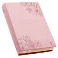 The Spiritual Growth Bible Pink Floral FL - Leather