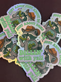 Raccoon - Done Dillin’ With Yall UV Printed Hat Patch